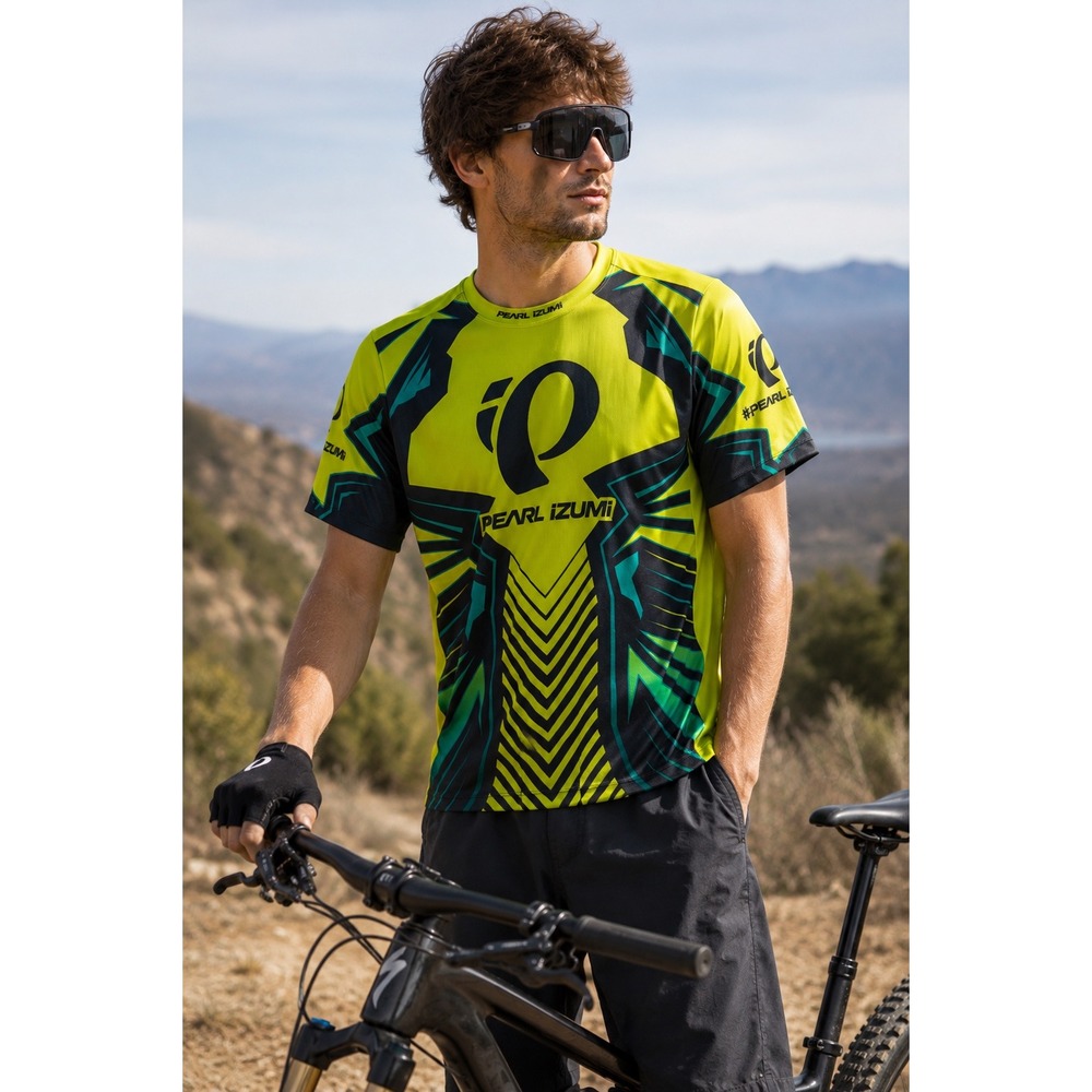 Pearl Izumi Cycling‎ Jersey Shirt Men's Small Graphic Performance MTB Bike Tee